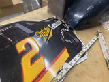 Miller Genuine Draft Beer CAR Sign Racing #2 Tin Rusty Wallace 47" Breweriana