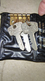Vtg Pittsburgh Harley-Davidson Leather Key Case Holder Golf Cars 4-Hook