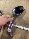 new t/o set Victory Motorcycle Mirrors Chrome Logo Jackhammer cross country hard