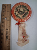 Antique 1909 Philipsburg PA Old Home Week Pinback Button Ribbon Medallion Weber