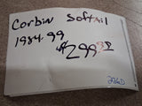 Custom Corbin Seat Dual Saddle Red Flame 84-99 Harley Softail FXST Badlander