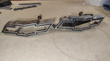 1970 Chevelle Malibu Chevy Bowtie Front Grille Emblem Pair OEM 3975360 Lot