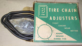 Vintage B-Line Rubber Tire Chain Adjusters & Monkey Link Repair Lot 1940s w Box