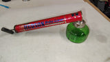 Vtg 1950s Hudson Nebu-Lizor Sprayer Hand Pump Green Glass Bottle