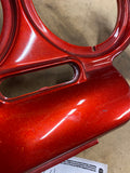 Harley-Davidson Red Metallic Dual Gauge Speedometer Cover Bezel Road Glide FLTR