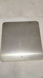 Vintage 'Caution Fork Truck Traffic' Metal Safety Sign 12"x12"