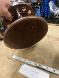 Vintage Wooden Tobacco Pipe Stand Rack Ribbed Amber Humidor  10 Pipe Holder 40's