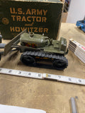 vintage 1950s Marx U.S. Army Tractor Howitzer Tin Toys Litho Orig Box Military