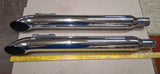 Harley Turnout Slip On Mufflers Touring FLH Road King Ultra Classic Road Glide 9