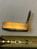 Vtg Borg Warner Pocket Knife Fancy 10K gold emblem Scissors Japan 60's Minty!
