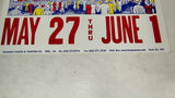 1960s-70's Uniontown Mall Carnival Poster Triangle Printing Style 521 Clown RARE