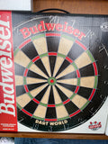 Vintage Budweiser Frog Wood Dartboard Cabinet Case 22x 19 Advertising Breweriana