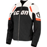 Icon Women's Contra3 Jacket Motorcycle riding aparel Large White Streeet Sport