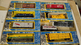 Vintage AHM HO Scale Model Train Lot Engines Freight Cars True To Blueprint Box