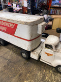 Vtg 50's Tonka Truck Pressed Steel Semi-Truck Toy Cargo Trailer Private Label!