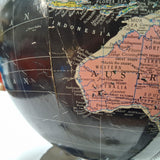 Vtg 1960s Replogle 12" Black Ocean World Globe Encyclopaedia Britannica Edition