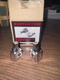 Kuryakyn chrome tapered foot peg adapters Kawasaki and Suzuki MOTORCYCLES