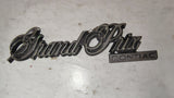 1978-1987 Pontiac Grand Prix Trunk Lid Script Emblem Badge OEM