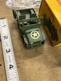 Dinky Toys Military Jeep 1:43 Scale Green WWII Model Original Box Vintage Minty!