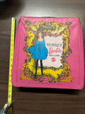 vintage "The World of Barbie" single doll vinyl carrying case vintage clothes