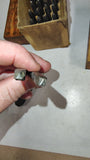Vintage Lot of 3 Steel Metal Letter & Number Punch Stamp Sets w/ Wood Boxes
