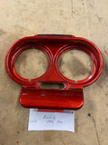 Harley-Davidson Red Metallic Dual Gauge Speedometer Cover Bezel Road Glide FLTR