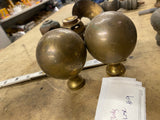 Harley Shovelhead Vtg Accessory Brass Trim Balls Grips Axle Covers Panhead Bed 9