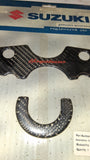 Suzuki Hayabusa 1300 Carbon Fiber Triple Clamp Trim Guard Pad OEM 03-07