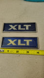 1980-1986 Ford XLT Cab Side Emblems Badges Blue OEM E0TB-9850398-A