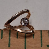 Vintage Gold Tone Pin Lot: Heart Rhinestone Stick, Arrow Lapel, Butterfly Safety