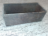 Vtg Wood Finger Joint Box Handcrafted Country Decorative Box Bin Rustic Antique