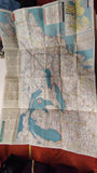 Vintage 1950s PA Road Map Lot Saratoga Springs Esso Eastern US State Parks Broch
