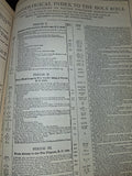 1900 Victorian Family Bible AJ Holman Parallel Leather Metal Clasps Apocrypha