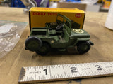 Dinky Toys Military Jeep 1:43 Scale Green WWII Model Original Box Vintage Minty!