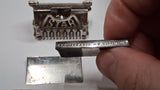 Antique Kampfe Bros Star Safety Razor Jewel Lather Catcher Case 2 Blades