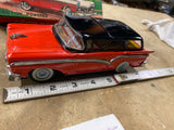 50's Promo Ford Fairlane Wagon Tin Friction Toy Litho Orig Box Bandai Minty Rare
