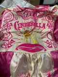 Vintage Cinderella Halloween Costume Set Dress Mask Box Medium 8-10 Collegeville