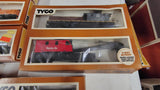 Vintage Tyco HO Scale Model Train Lot Locomotive Caboose Tanker Freight Cars NIB