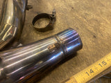 Custom 2-Into-1 Titanium Exhaust Pipe Harley touring Glide FLH Sp concepts?
