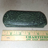 Antique Green Embossed Eyeglass Case Nungesser Bros Opticians Pittsburgh PA