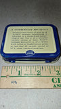 Vtg 74 pc Mother of Pearl Uniform Button Lot with Cotter Pins & 40's Sucrets Tin