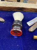 Vtg Shaving Display Straight Safety Razors Boker Imperial Gillette Brush Box Lot
