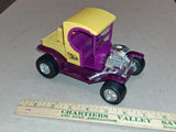 Vtg 1970s Tonka Hot Hauler Yellow Purple Metal Flake Hot Rod Truck Decals! Nice!