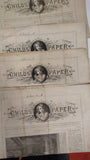 Lot of 14 Antique 1873-1874 The Child’s Paper & Our Morning Guide Newspapers