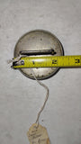 Antique Civil War Era Silvered Brass Horse Bridle Rosette Heart Medallion Tack