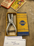 Heavy Duty WISCOLLHORN Leather Type Hole Punch Tool USA Box Advertising Office