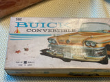 vtg Bandai friction-powered 1958 Buick Century Convertible toy car Orig Box Lid!