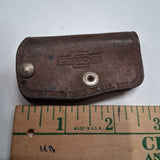 Vintage Chevrolet Schade Brothers Irwin PA Leather Key Case Wallet 1950s Fob