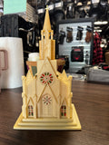 Vintage 1950s Raylite lighted musical cathedral church