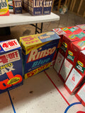 Vintage 60's Gimbels soap flakes Box Original NOS Advertising Sign Prop Display